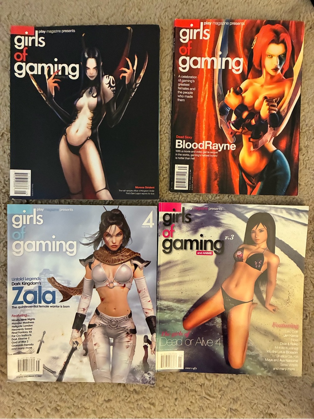 Girls of Gaming Magazine Collection - Mixed Covers (Black, Red, White)